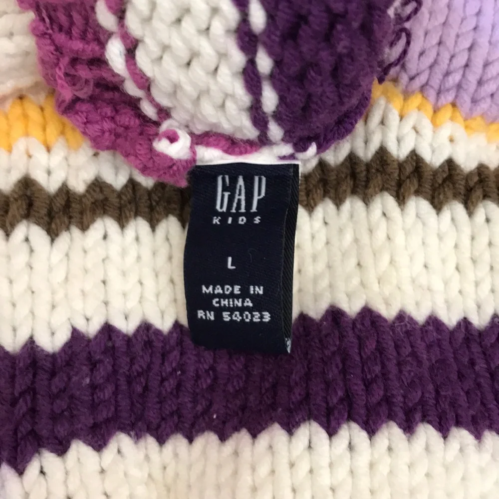 GAP Kids Colorful Knit Mittens Size L